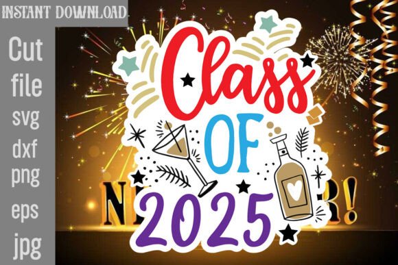 Class of 2025 SVG Cut File: Graphics for Crafts