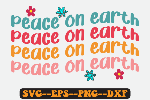 Peach on Earth Quote Retro Svg: Graphics for Crafts & Seasonal Branding