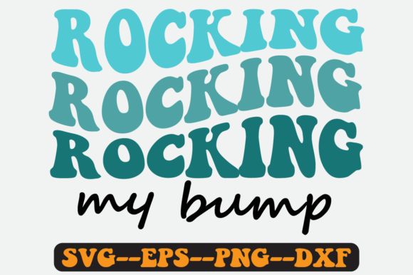 Rocking Mu Bump Quote Retro SVG Graphics for Crafts