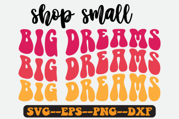 Shop Small Quote Retro SVG Graphics for Crafts
